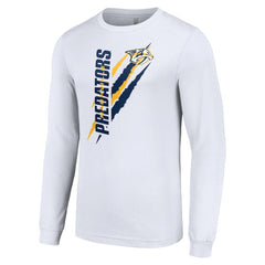Nashville Predators Starter Color Scratch Long-Sleeve T-Shirt -  NHL T-shirts