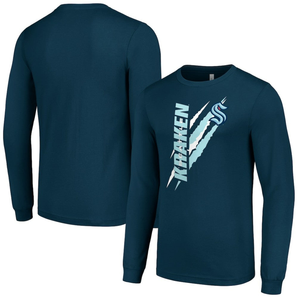 Seattle Kraken Starter Color Scratch Long-Sleeve T-Shirt -  NHL T-shirts