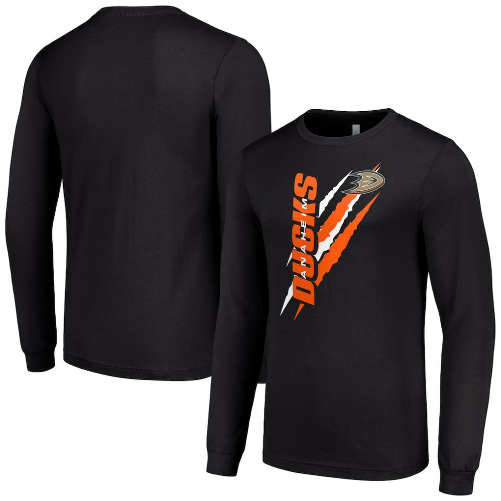 Anaheim Ducks Starter Color Scratch Long-Sleeve T-Shirt -  NHL T-shirts