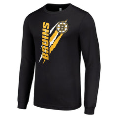 Boston Bruins Starter Color Scratch Long-Sleeve T-Shirt -  NHL T-shirts