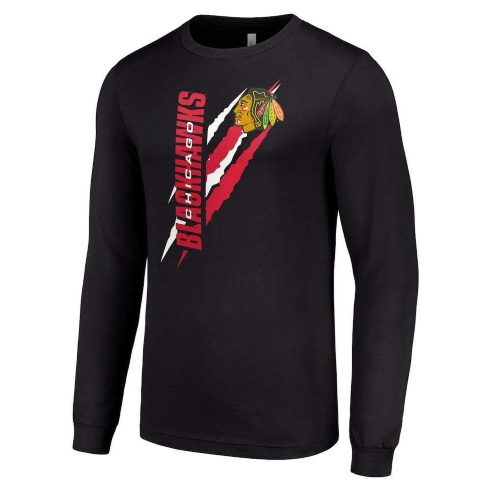 Chicago Blackhawks Starter Color Scratch Long-Sleeve T-Shirt -  NHL T-shirts