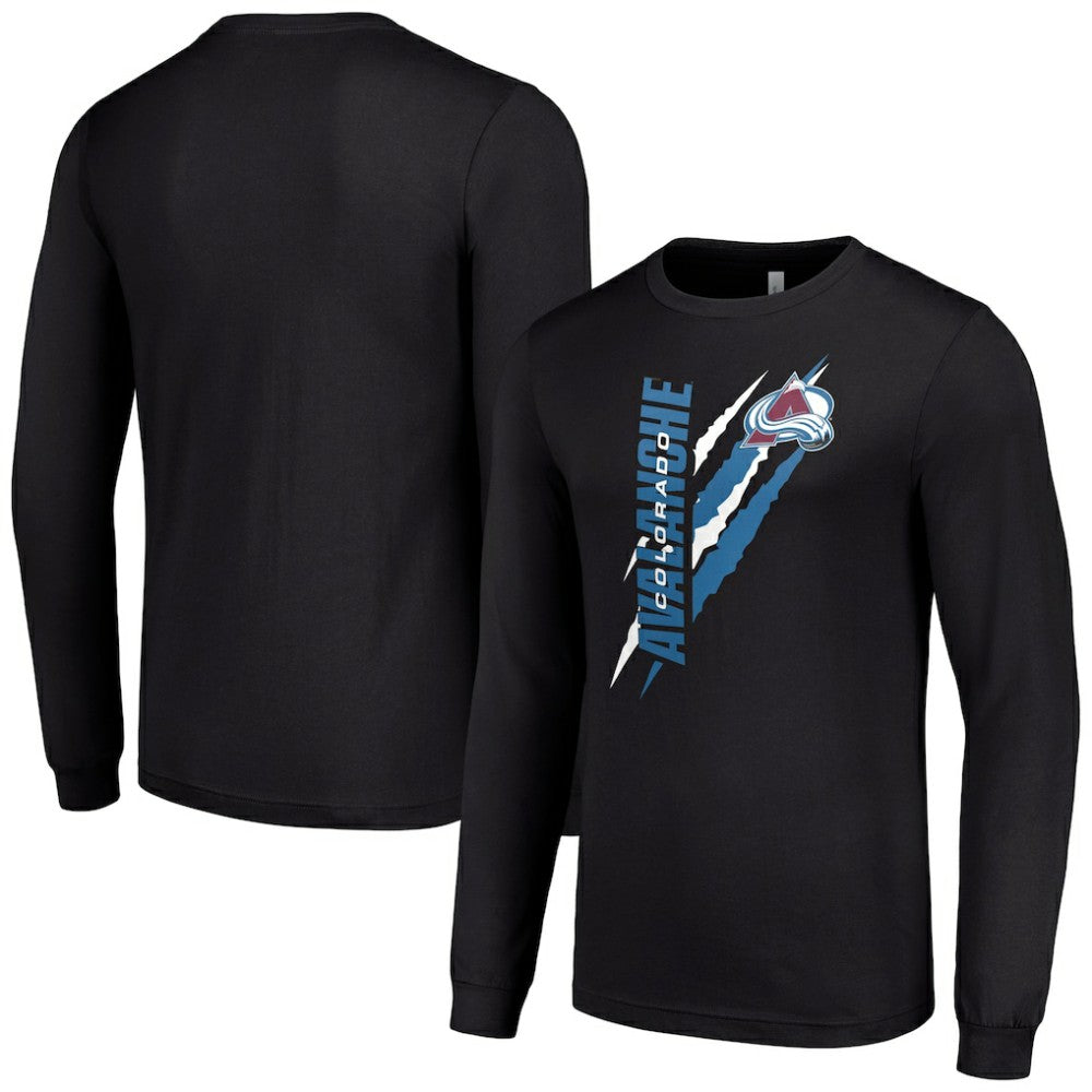 Colorado Avalanche Starter Color Scratch Long-Sleeve T-Shirt -  NHL T-shirts