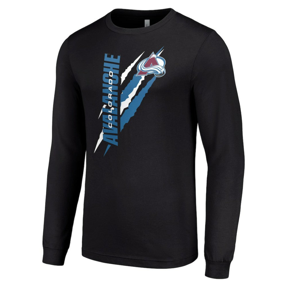 Colorado Avalanche Starter Color Scratch Long-Sleeve T-Shirt -  NHL T-shirts