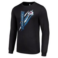 Colorado Avalanche Starter Color Scratch Long-Sleeve T-Shirt -  NHL T-shirts