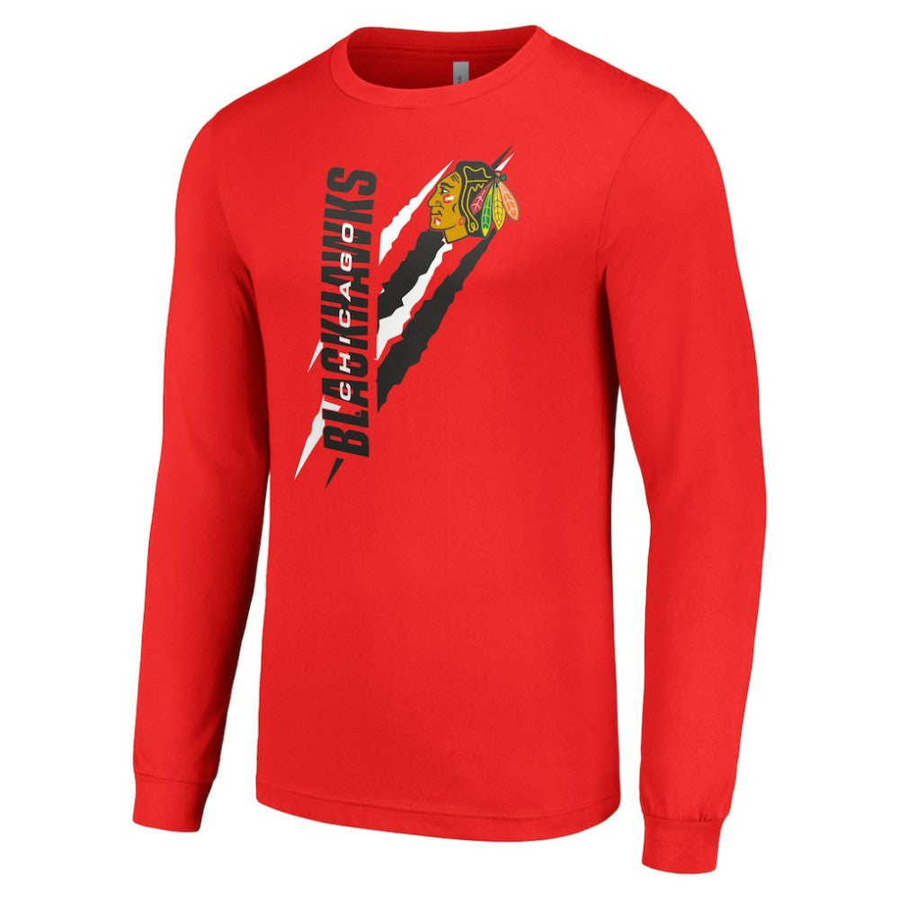 Chicago Blackhawks Starter Color Scratch Long-Sleeve T-Shirt -  NHL T-shirts