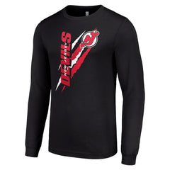 New Jersey Devils Starter Color Scratch Long-Sleeve T-Shirt -  NHL T-shirts