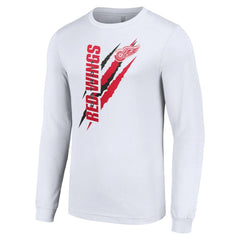 Detroit Red Wings Starter Color Scratch Long-Sleeve T-Shirt -  NHL T-shirts