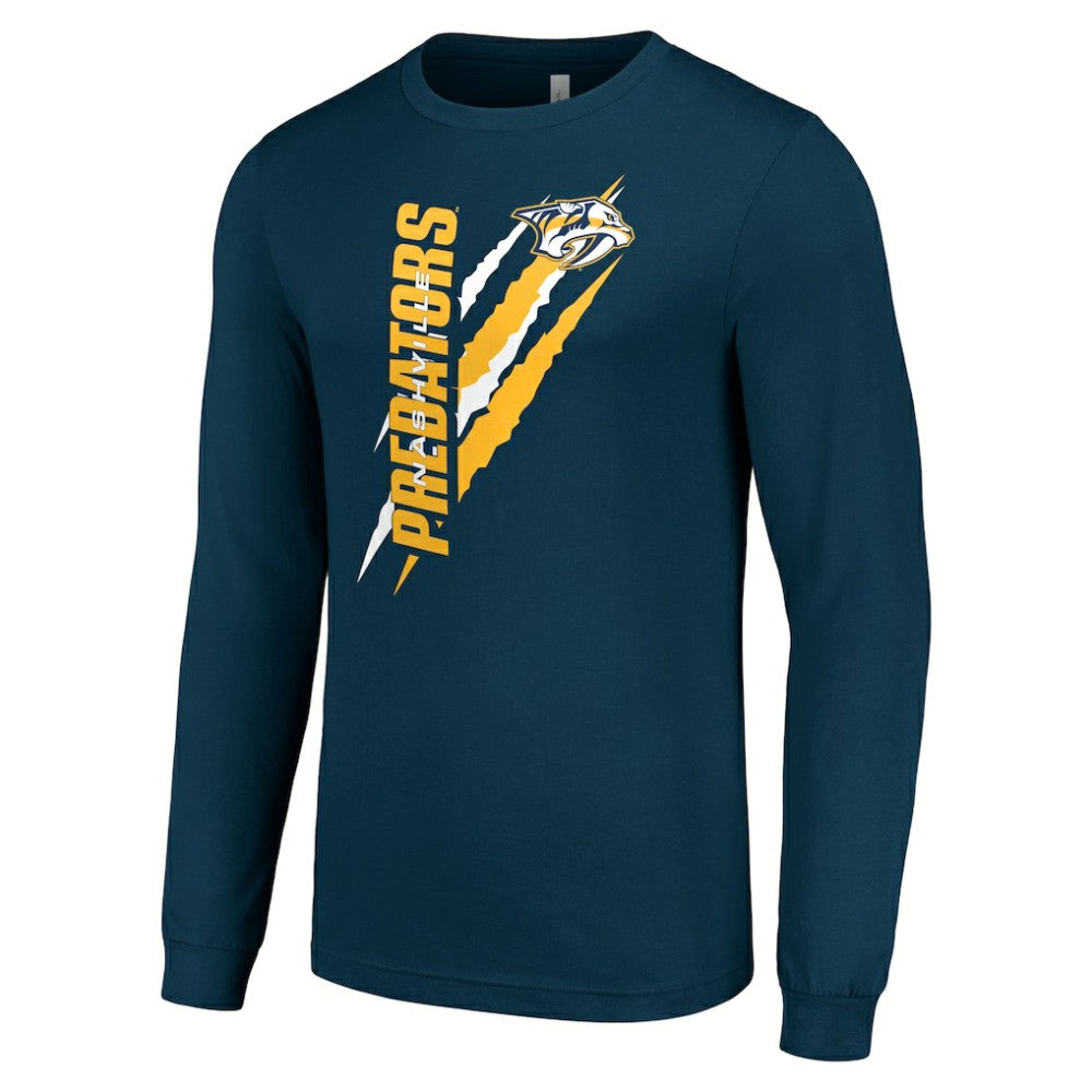 Nashville Predators Starter Color Scratch Long-Sleeve T-Shirt -  NHL T-shirts
