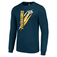 Nashville Predators Starter Color Scratch Long-Sleeve T-Shirt -  NHL T-shirts