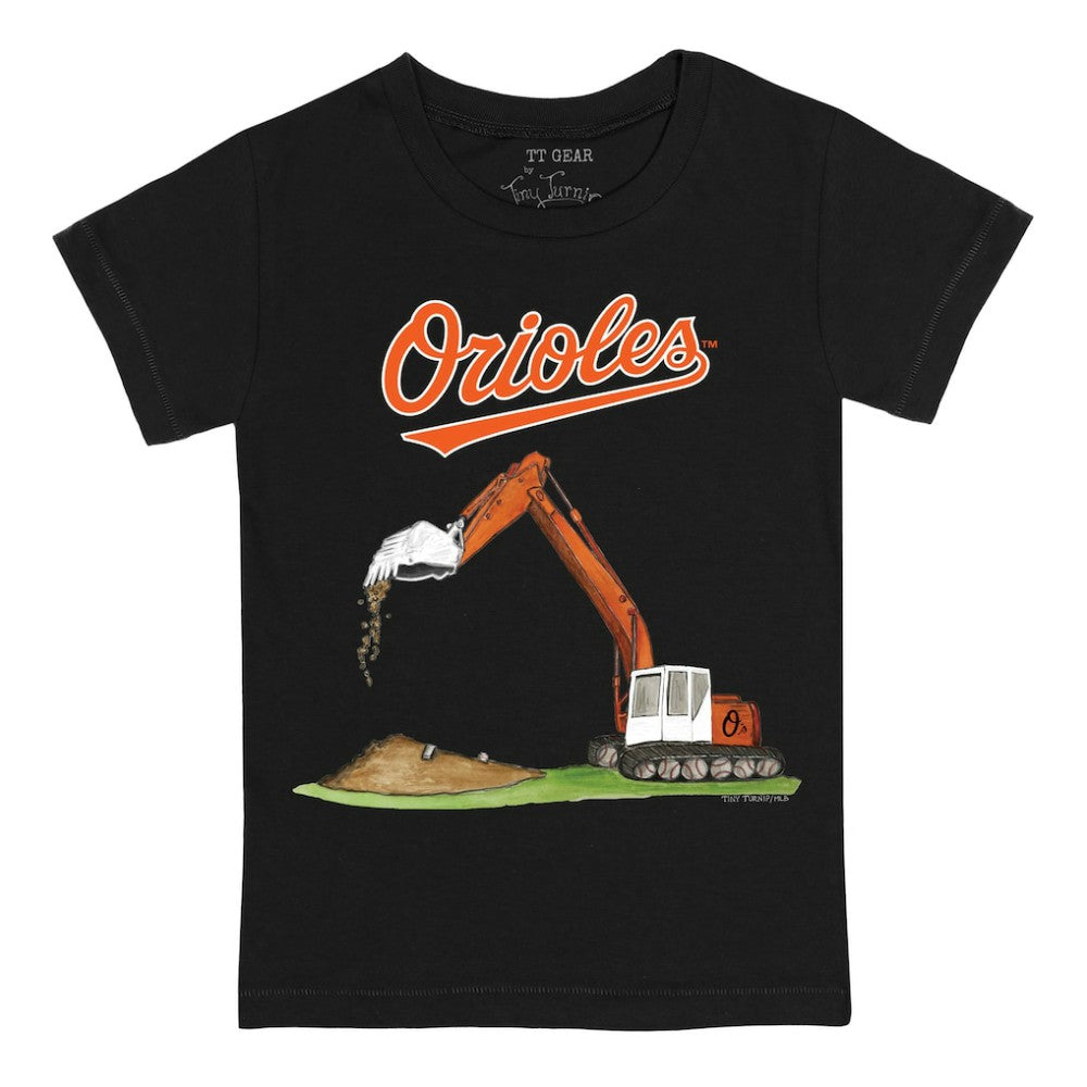 Baltimore Orioles Tiny Turnip Youth Excavator T-Shirt - MLB T-shirts