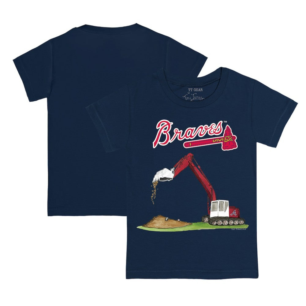 Atlanta Braves Tiny Turnip Youth Excavator T-Shirt - MLB T-shirts
