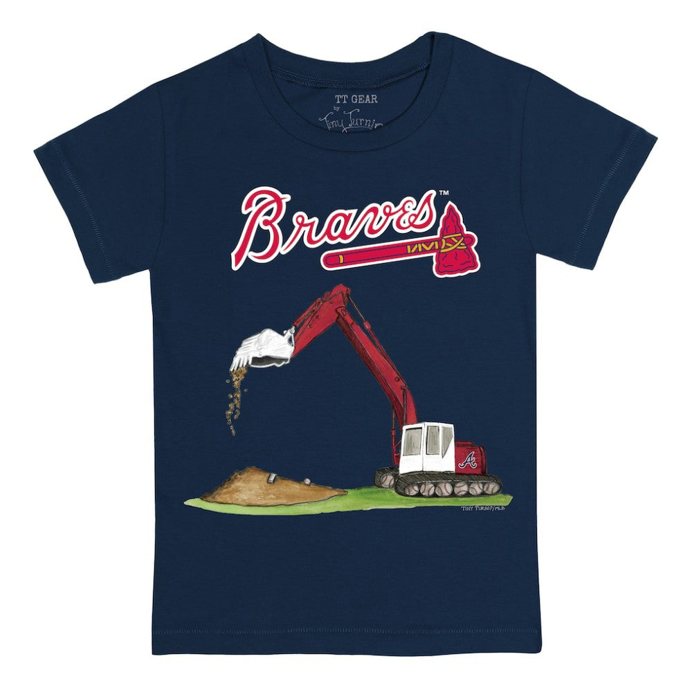 Atlanta Braves Tiny Turnip Youth Excavator T-Shirt - MLB T-shirts