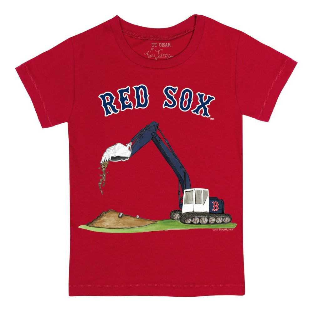 Boston Red Sox Tiny Turnip Youth Excavator T-Shirt - MLB T-shirts