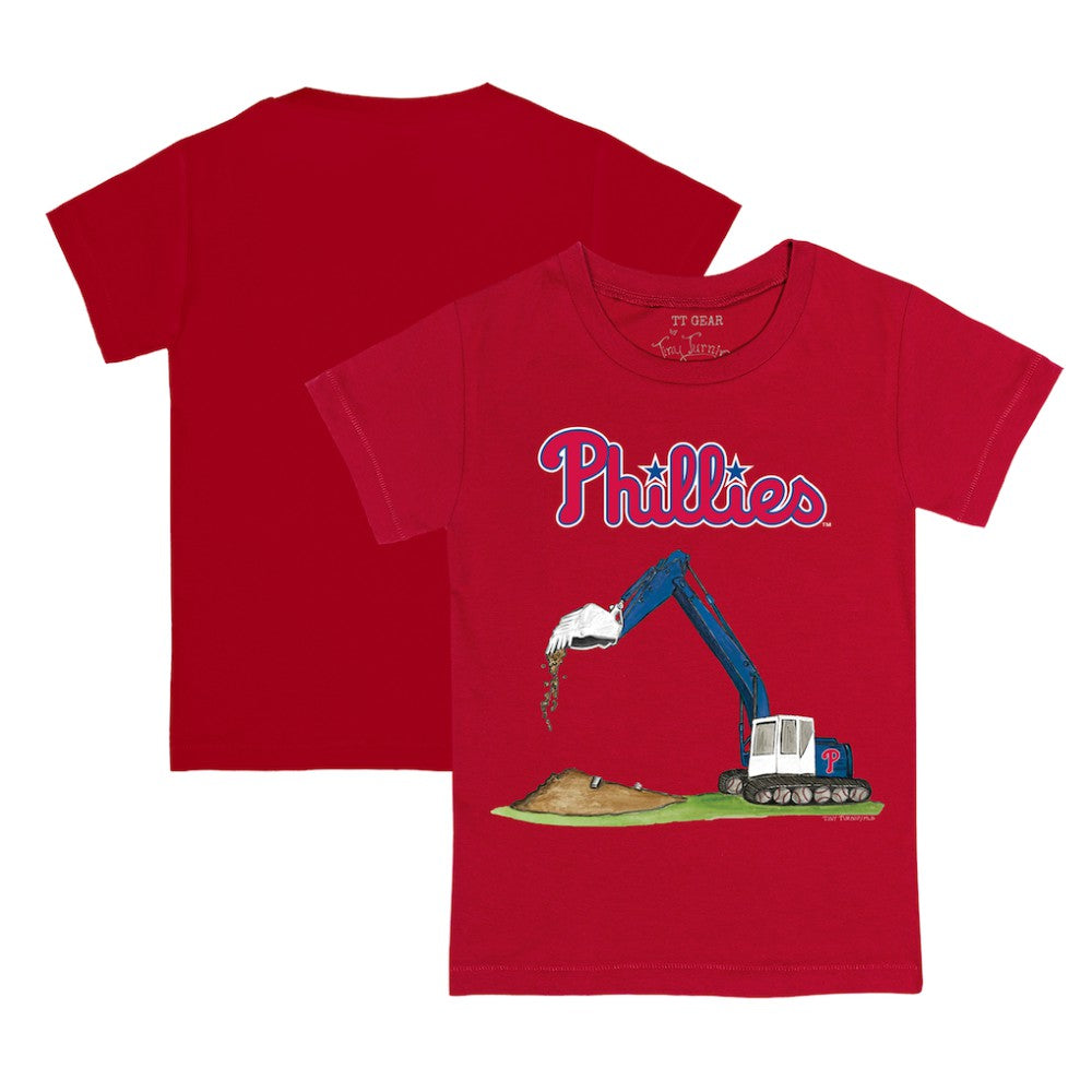 Philadelphia Phillies Tiny Turnip Youth Excavator T-Shirt - MLB T-shirts