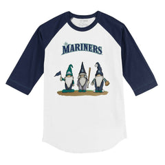 Seattle Mariners Tiny Turnip Youth Gnomes 3/4-Sleeve Raglan T-Shirt - MLB T-shirts