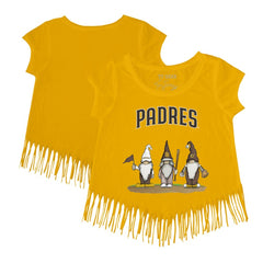 San Diego Padres Tiny Turnip Girls Youth Gnomes Fringe T-Shirt - MLB T-shirts