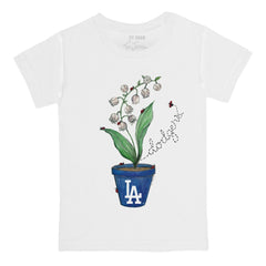Los Angeles Dodgers Tiny Turnip Youth Lilies & Ladybugs T-Shirt - MLB T-shirts