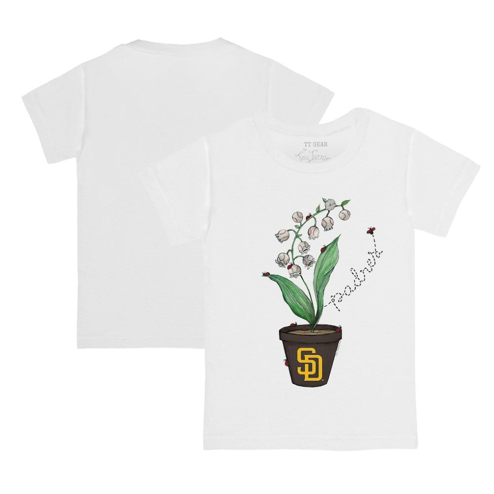 San Diego Padres Tiny Turnip Youth Lilies & Ladybugs T-Shirt - MLB T-shirts