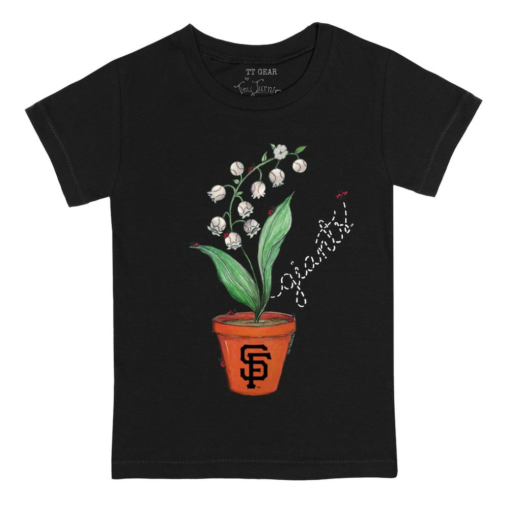 San Francisco Giants Tiny Turnip Youth Lilies & Ladybugs T-Shirt - MLB T-shirts