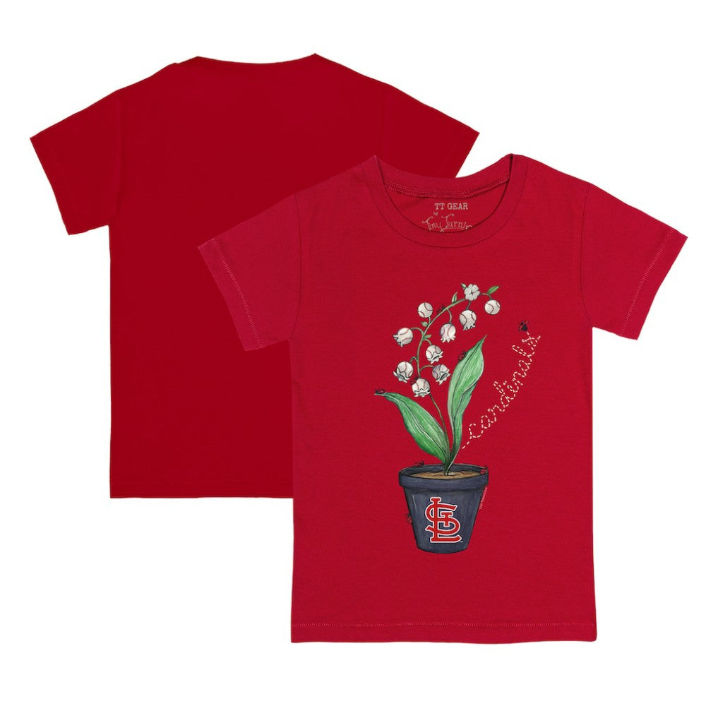 St. Louis Cardinals Tiny Turnip Youth Lilies & Ladybugs T-Shirt - MLB T-shirts