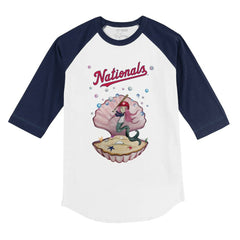 Washington Nationals Tiny Turnip Youth Mermaid 3/4-Sleeve Raglan T-Shirt - MLB T-shirts