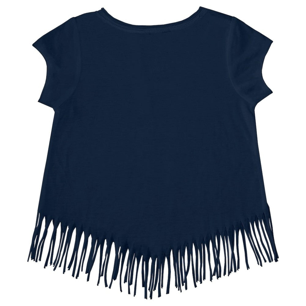 Atlanta Braves Tiny Turnip Girls Youth Mermaid Fringe T-Shirt - MLB T-shirts
