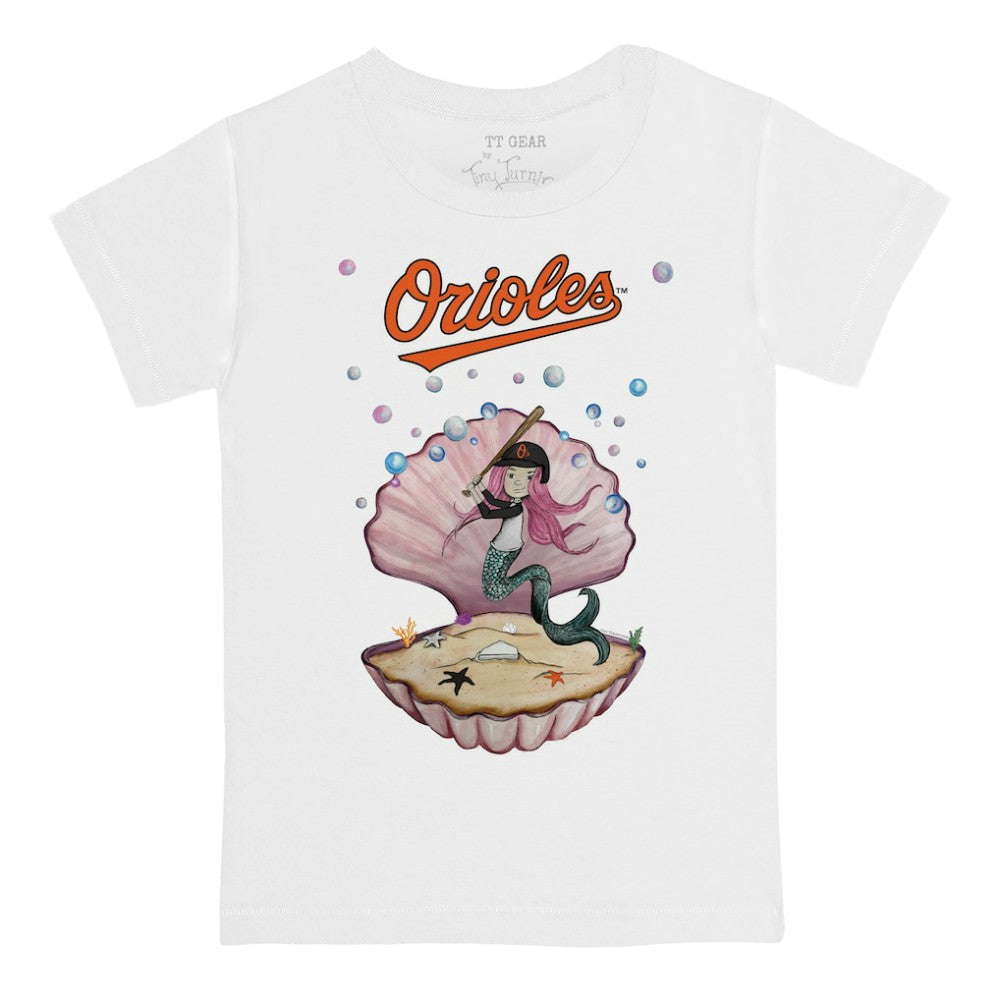 Baltimore Orioles Tiny Turnip Youth Mermaid T-Shirt - MLB T-shirts