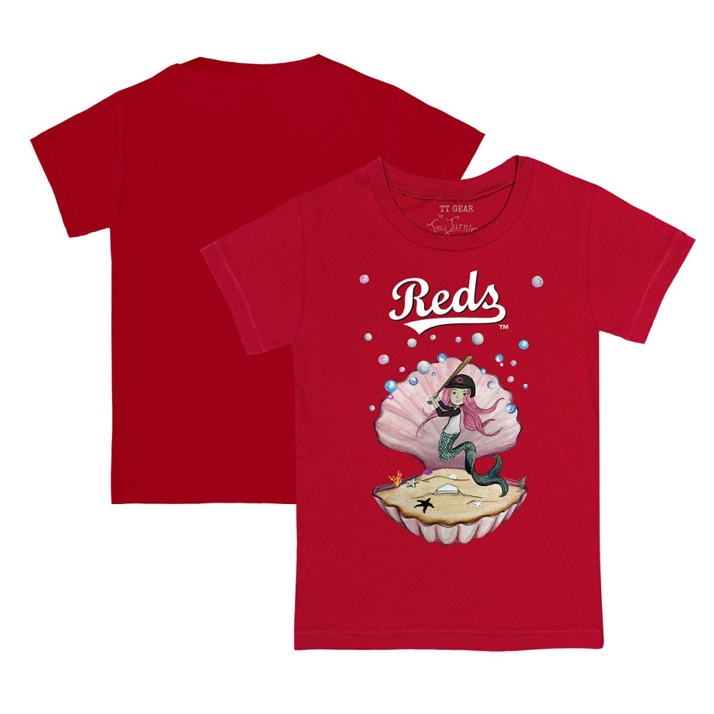 Cincinnati Reds Tiny Turnip Youth Mermaid T-Shirt - MLB T-shirts