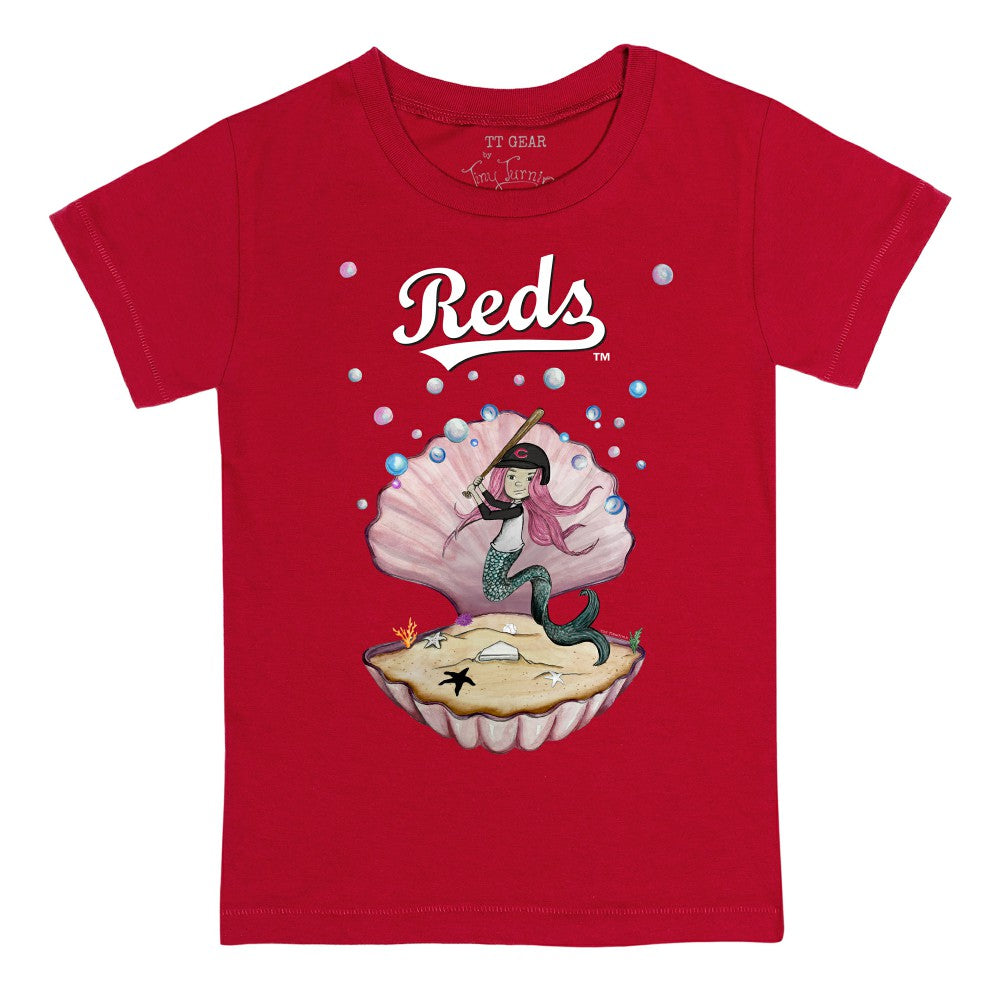 Cincinnati Reds Tiny Turnip Youth Mermaid T-Shirt - MLB T-shirts