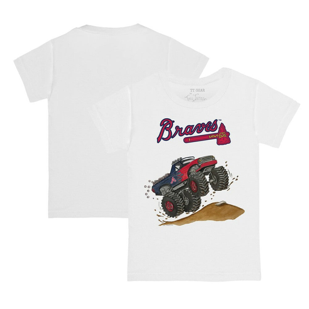Atlanta Braves Tiny Turnip Youth Monster Truck T-Shirt - MLB T-shirts