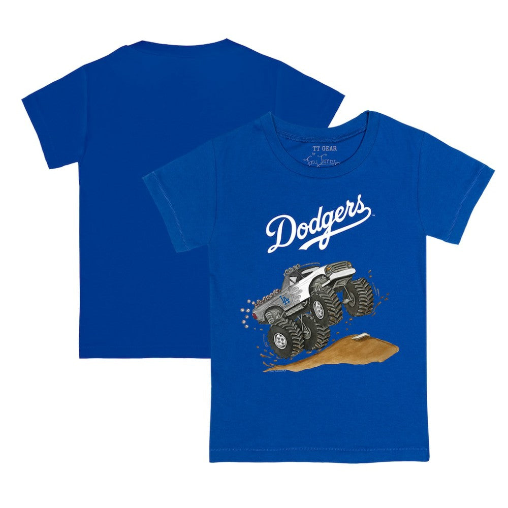 Los Angeles Dodgers Tiny Turnip Youth Monster Truck T-Shirt - MLB T-shirts