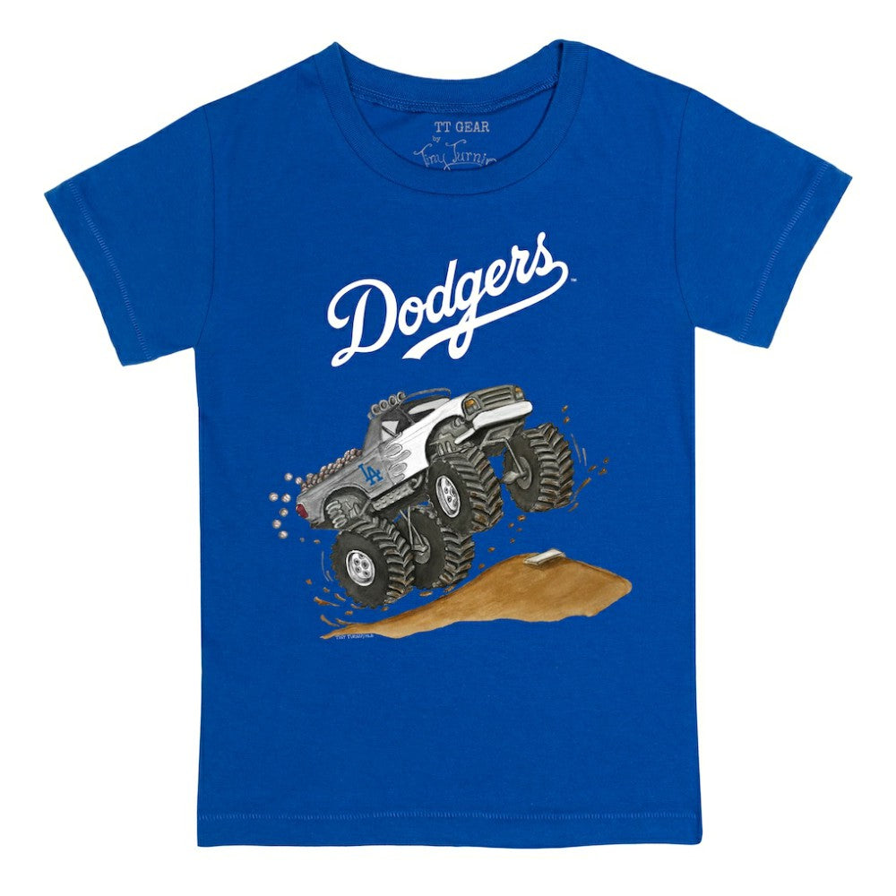 Los Angeles Dodgers Tiny Turnip Youth Monster Truck T-Shirt - MLB T-shirts
