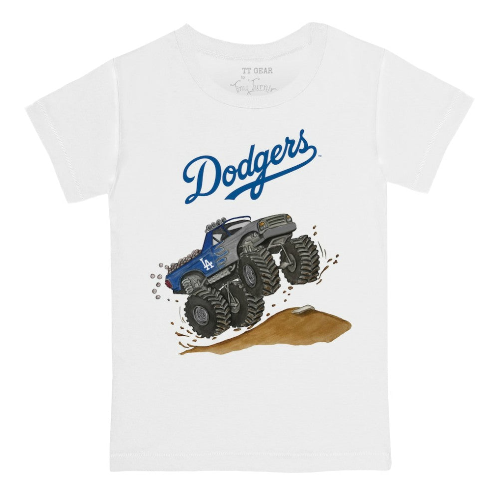 Los Angeles Dodgers Tiny Turnip Youth Monster Truck T-Shirt - MLB T-shirts