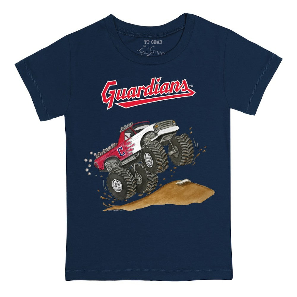 Cleveland Guardians Tiny Turnip Youth Monster Truck T-Shirt - MLB T-shirts