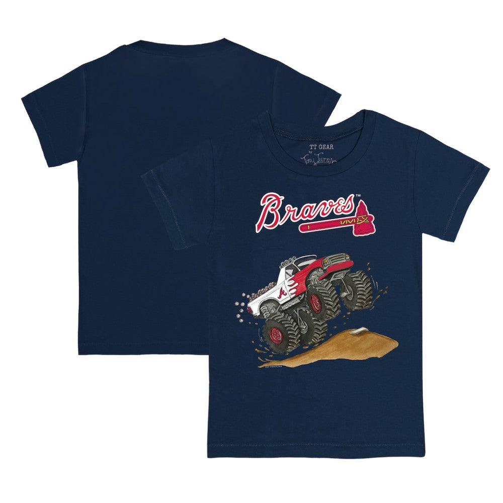 Atlanta Braves Tiny Turnip Youth Monster Truck T-Shirt - MLB T-shirts