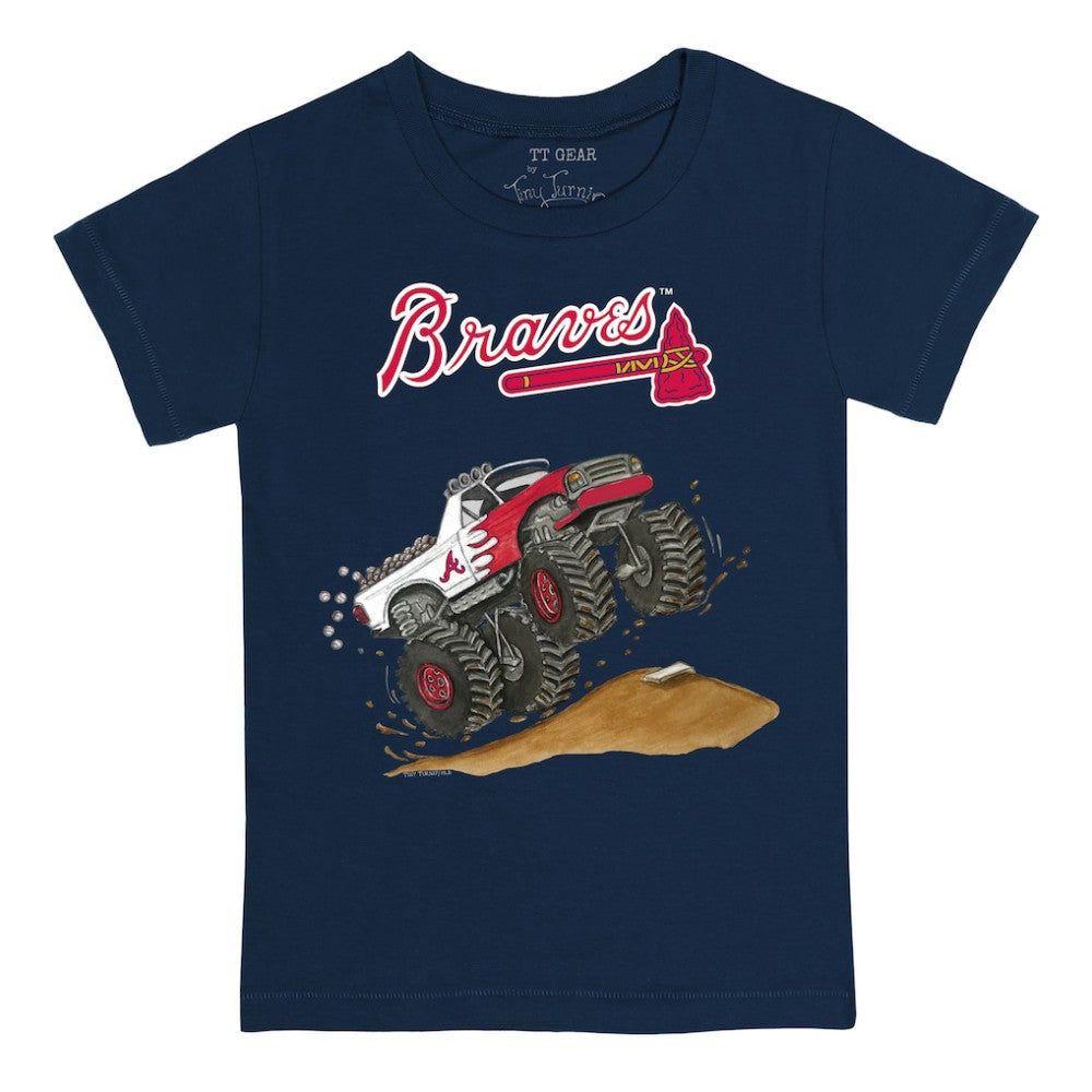 Atlanta Braves Tiny Turnip Youth Monster Truck T-Shirt - MLB T-shirts