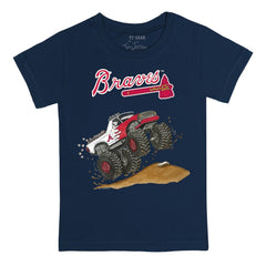 Atlanta Braves Tiny Turnip Youth Monster Truck T-Shirt - MLB T-shirts