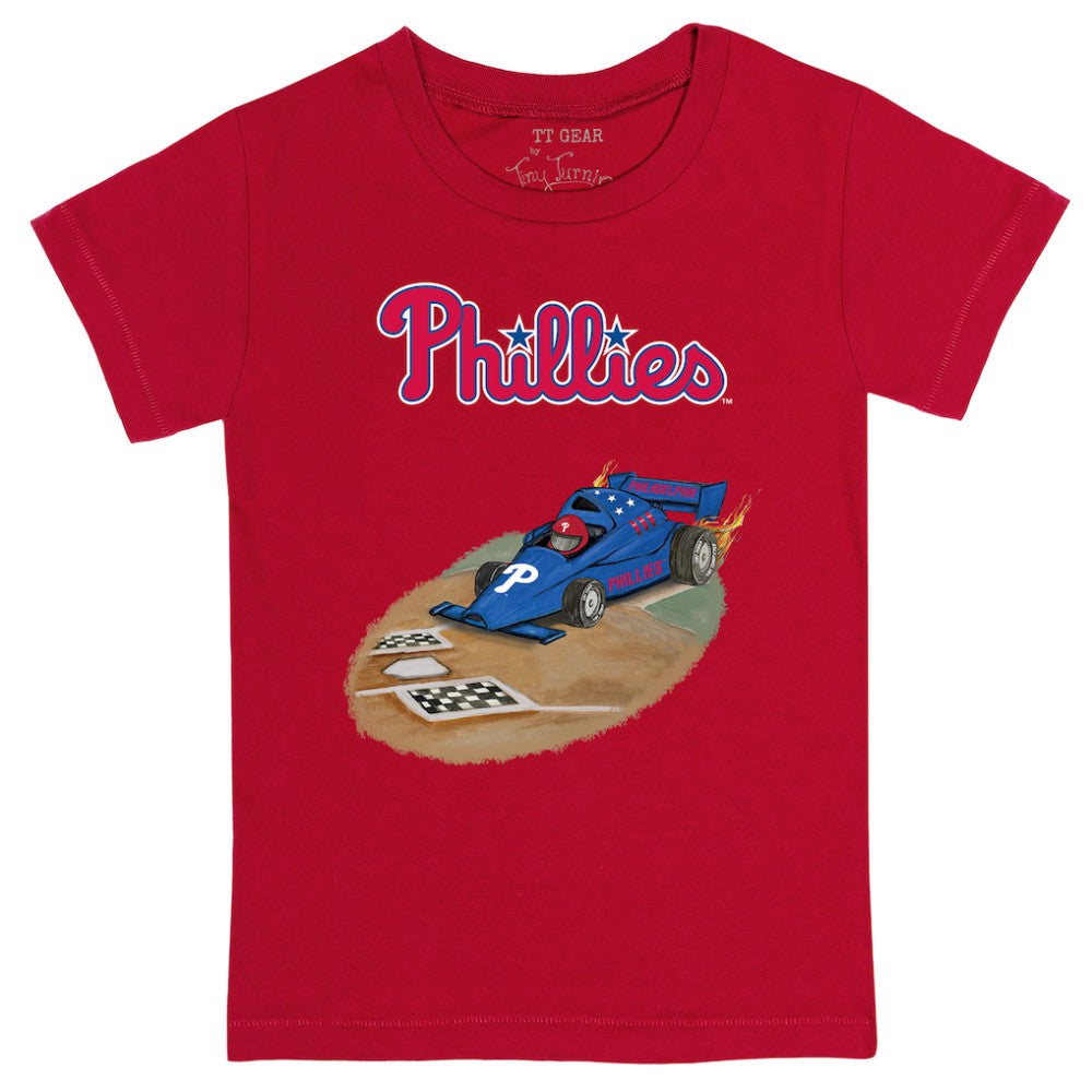 Philadelphia Phillies Tiny Turnip Youth Race Car T-Shirt - MLB T-shirts