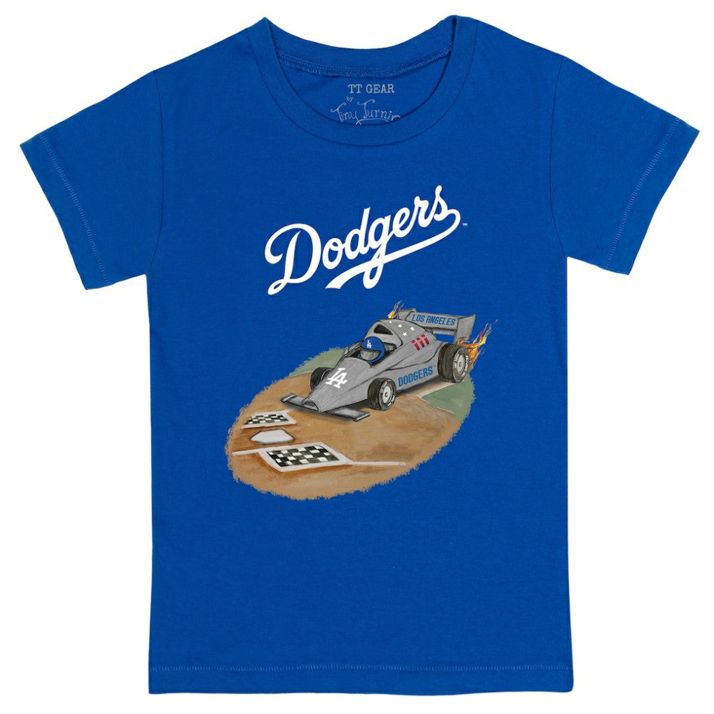 Los Angeles Dodgers Tiny Turnip Youth Race Car T-Shirt - MLB T-shirts