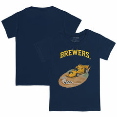 Milwaukee Brewers Tiny Turnip Youth Race Car T-Shirt - MLB T-shirts