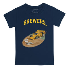 Milwaukee Brewers Tiny Turnip Youth Race Car T-Shirt - MLB T-shirts
