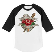 San Francisco Giants Tiny Turnip Youth Tattoo Rose 3/4-Sleeve Raglan T-Shirt - MLB T-shirts