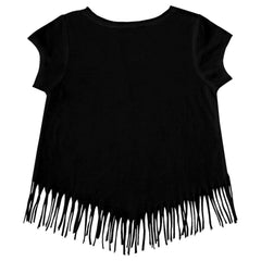 Pittsburgh Pirates Tiny Turnip Girls Youth Tattoo Rose Fringe T-Shirt - MLB T-shirts