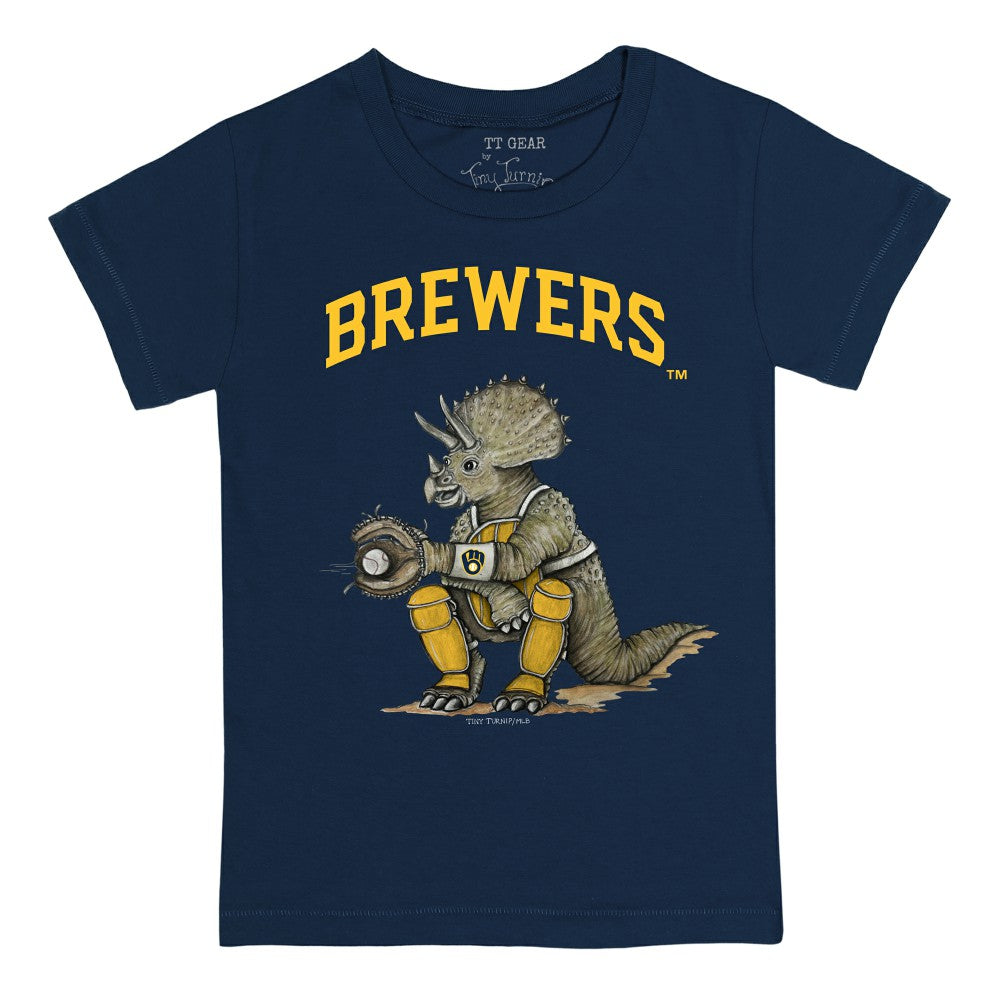 Milwaukee Brewers Tiny Turnip Youth Triceratops T-Shirt - MLB T-shirts