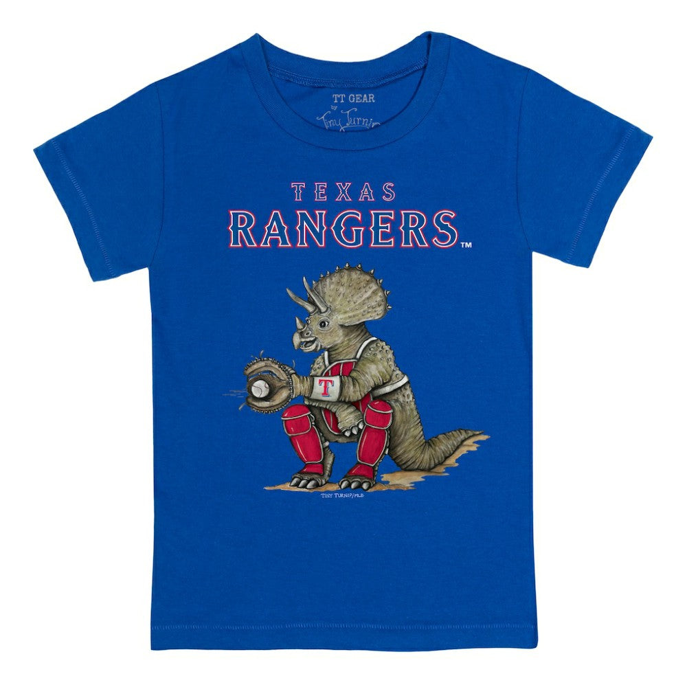 Texas Rangers Tiny Turnip Youth Triceratops T-Shirt - MLB T-shirts