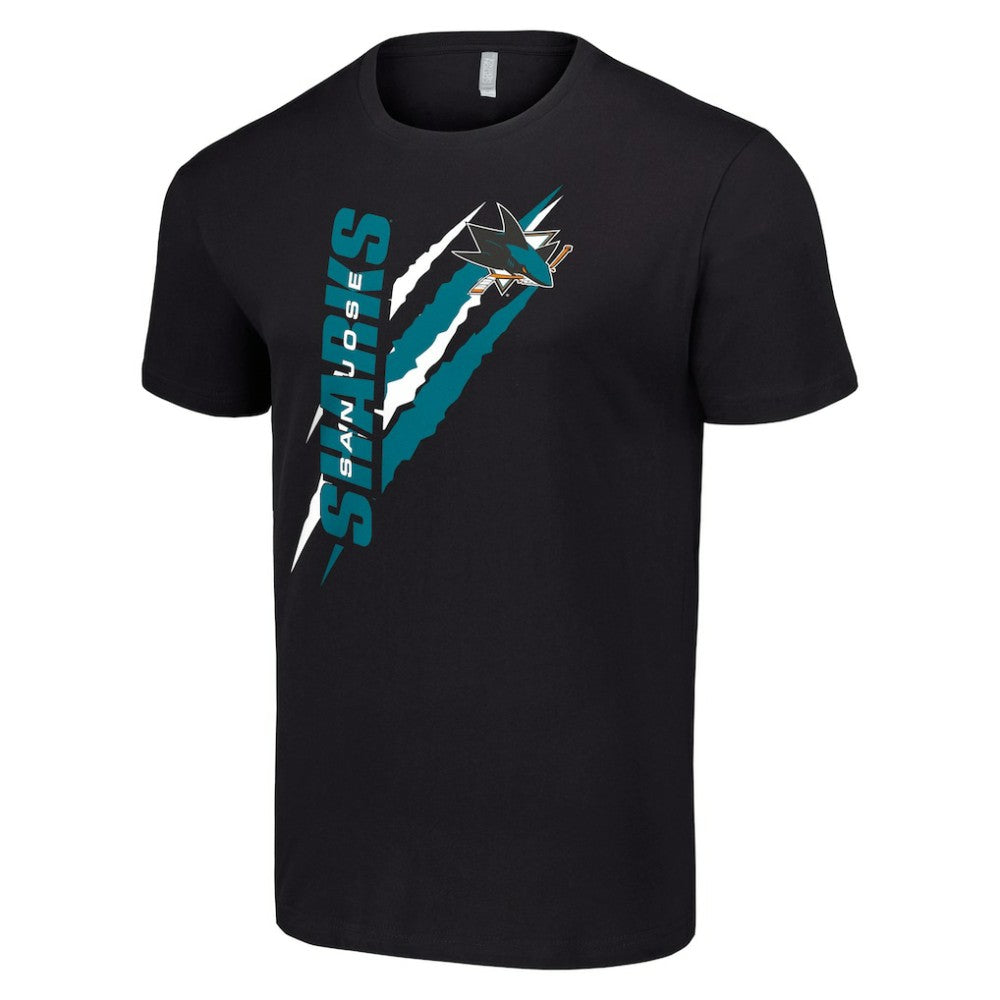San Jose Sharks Starter Color Scratch T-Shirt -  NHL T-shirts