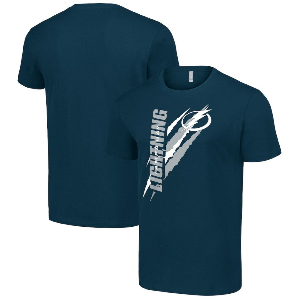 Tampa Bay Lightning Starter Color Scratch T-Shirt -  NHL T-shirts