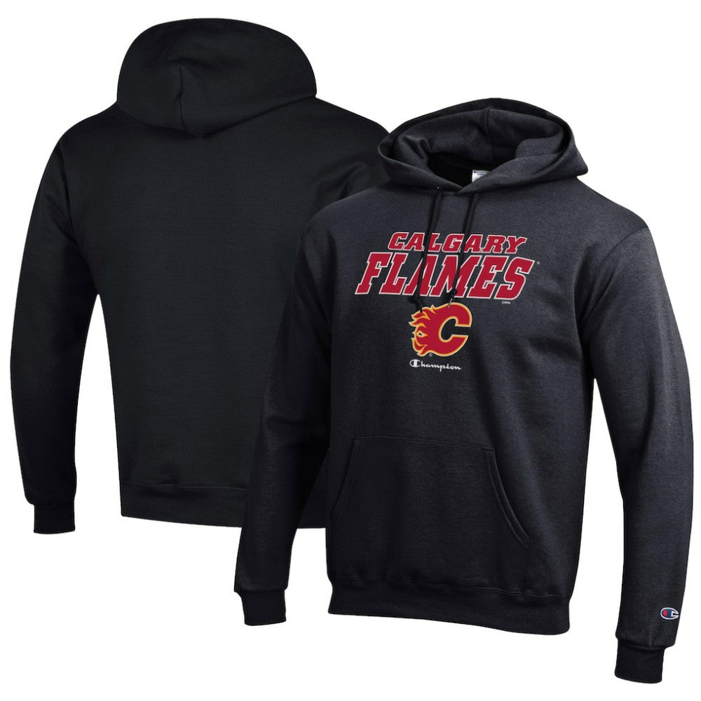 Calgary Flames Champion Eco Powerblend Pullover Hoodie -  NHL Hoodies