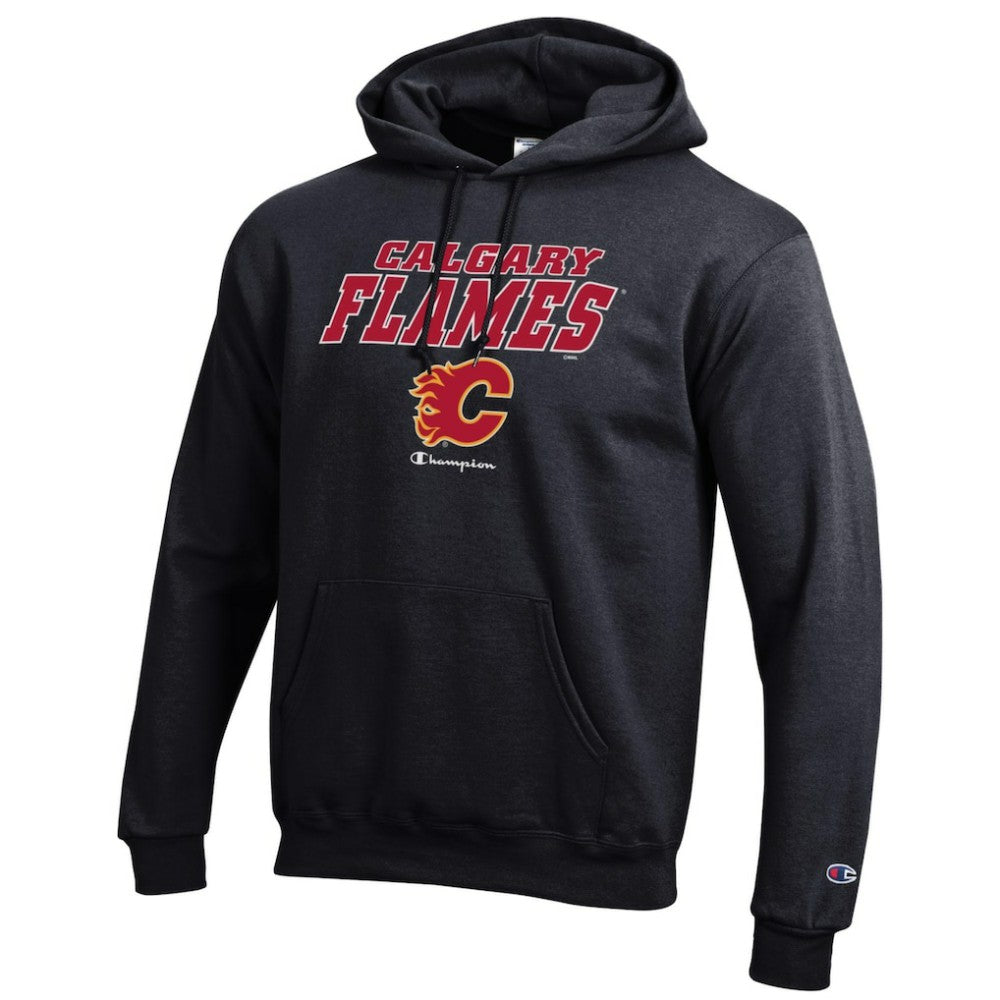 Calgary Flames Champion Eco Powerblend Pullover Hoodie -  NHL Hoodies