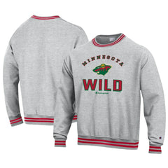 Minnesota Wild Champion Reverse Weave Yarn Dye Pullover Sweatshirt -  NHL Sweatshirts